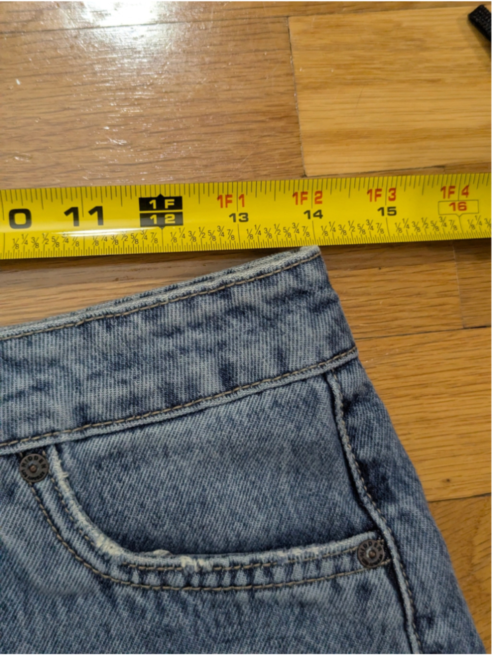 Hidden Los Angeles Denim Sophie Utility Pocket Mom Jean Shorts Small - Picture 8 of 12